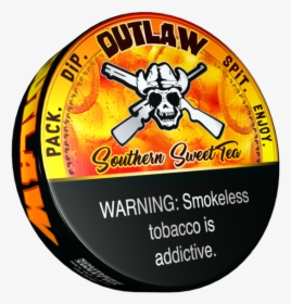 Outlaw Southern Sweet Tea Flavor Dip Tobacco - Outlaw Southern Sweet Tea, HD Png Download, Transparent PNG