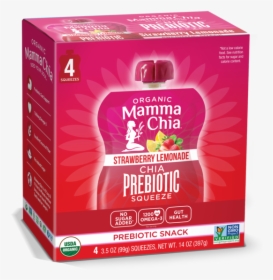 Chia Prebiotic Squeeze 4-pack - Mamma Chia Chia Prebiotic Squeeze, HD Png Download, Transparent PNG