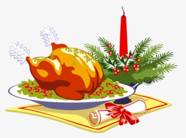 Christmas Lunch For Ldc Clients - Christmas Dinner Clipart Free, HD Png Download, Transparent PNG
