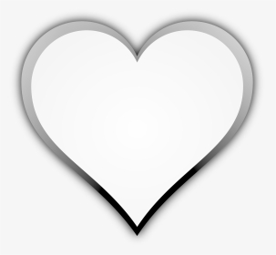 Black And White Heart - Like Instagram White Heart, HD Png Download, Transparent PNG