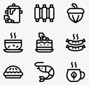 Christmas Food And Drink - Hand Drawn Social Media Icons Png, Transparent Png, Transparent PNG