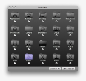Mac Os X Folder Icons, HD Png Download, Transparent PNG