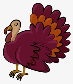 Turkey, Christmas, Dinner - Cartoon, HD Png Download, Transparent PNG