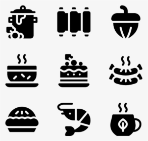 Christmas Food And Drink - Italian Food Silhouette, HD Png Download, Transparent PNG