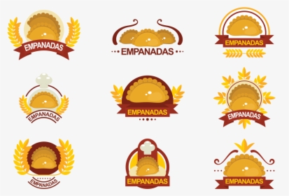 Empanadas Vector Emblems - Empanadas Vectorizadas, HD Png Download, Transparent PNG