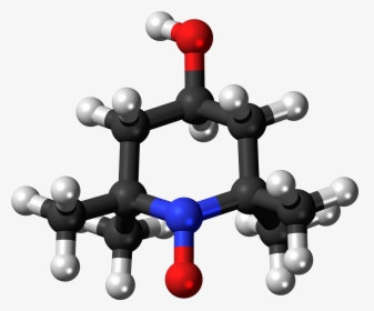 4 Hydroxy Tempo Radical Ball - 2 2 6 6 Tetramethyl Piperidin 1 Yl Tempo, HD Png Download, Transparent PNG