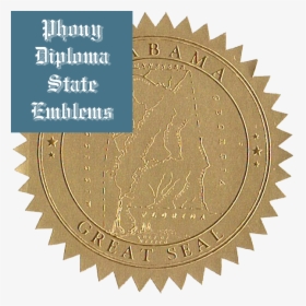 Phony Diploma Gold Foil State Seals And Emblems - Logo Red Circle With Tt, HD Png Download, Transparent PNG