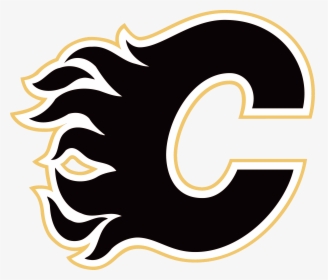 Black Calgary Flames Logo Png, Transparent Png, Transparent PNG