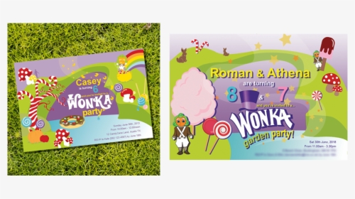 Due To Having Limited Access To Adobe Cc I Wanted To - Willy Wonka Birthday Invitation, HD Png Download, Transparent PNG