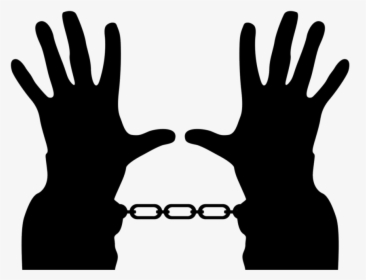 Handcuffs Silhouette, HD Png Download, Transparent PNG