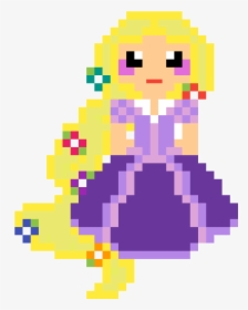 Transparent Rapunzel Png - Pixel Art Princesse Disney, Png Download, Transparent PNG