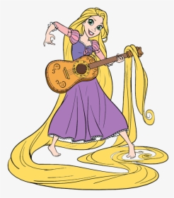 Transparent Guitar Png Clipart - Rapunzel With Guitar, Png Download, Transparent PNG