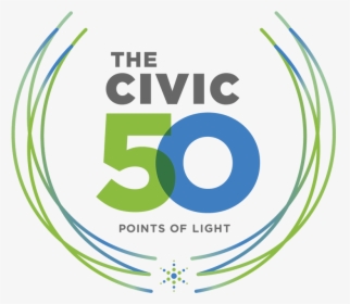 The Civic 50 Logo - Civic 50 Points Of Light, HD Png Download, Transparent PNG