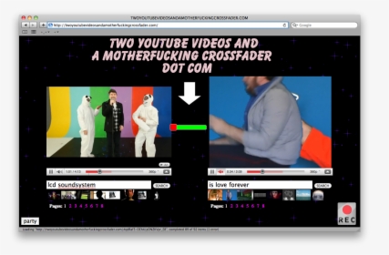 Two Youtube Videos And A Motherfucking Crossfader Dot - Multimedia Software, HD Png Download, Transparent PNG