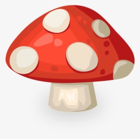 Jamur, Merah, Putih, Titik Titik Polka, Organik - Cartoon Red And White Mushroom, HD Png Download, Transparent PNG