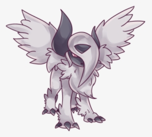 Mega Absol 152nd $5 Commission Want One Http - Mega Absol Line Art, HD Png Download, Transparent PNG