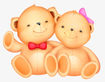 Teddy Bear Couple Drawing, HD Png Download, Transparent PNG