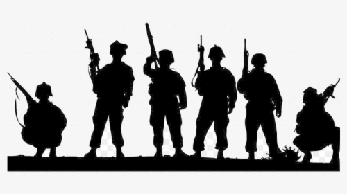 Soldier Silhouette Military Soldiers Transparent Png - Soldier Silhouette Png, Png Download, Transparent PNG