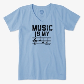 Women S Music Is My Bff Crusher Vee - Active Shirt, HD Png Download, Transparent PNG