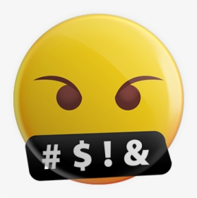 Facial - Curse Mouth Emoji, HD Png Download, Transparent PNG