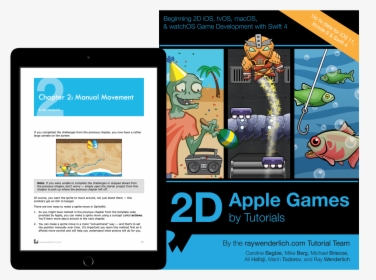 2d Apple Games By Tutorials Book Cover - Beat Em Up Game Starter Kit Unity, HD Png Download, Transparent PNG