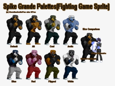 Fighting Game Sprite - Fighting Games Palette Swaps, HD Png Download, Transparent PNG