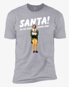 Cover Your Body With Amazing Funny Buddy The Elf Santa - T-shirt, HD Png Download, Transparent PNG