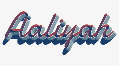 Aaliyah 3d Letter Png Name - Graphic Design, Transparent Png, Transparent PNG