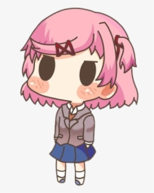 #ddlcnatsuki #ddlc #natsuki #natsukiddlc #natsukidokidoki - Cartoon, HD Png Download, Transparent PNG