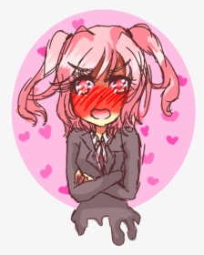 Ddlc- Natsuki By Rikonico - Cartoon, HD Png Download, Transparent PNG