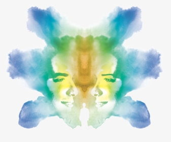 A Graphic Representation Of A Brightly Coloured Rorschach - Rorschach In Color Png, Transparent Png, Transparent PNG