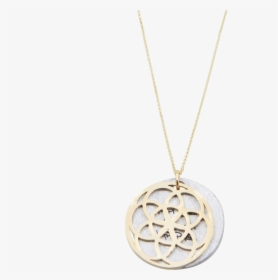 Seed Of Life Necklace 14k Gold - Locket, HD Png Download, Transparent PNG