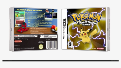 Pokemon Thunder Yellow Version Box Cover - Pokemon Lightning Yellow 3ds, HD Png Download, Transparent PNG