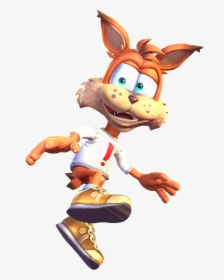 Bubsy Paws On Fire Model, HD Png Download, Transparent PNG