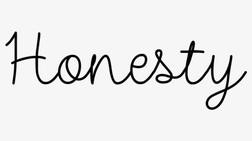 Honesty Png Black And White - Honesty Black And White, Transparent Png, Transparent PNG