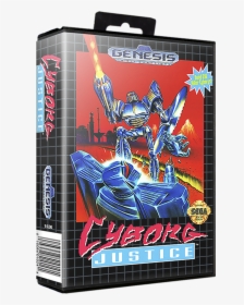 Cyborg Justice Sega Genesis Art Box, HD Png Download, Transparent PNG