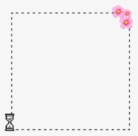 #pontos #borda #flor #rosa #black #divisor #tempo #decoration - Bordas Tumblr Png, Transparent Png, Transparent PNG