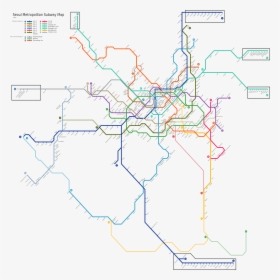 Seoul Subway Map - Seoul Metro Map Png, Transparent Png, Transparent PNG