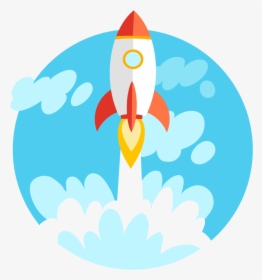 Hassel Free Mutualfund Investment - Rocket Launch Cartoon Free, HD Png Download, Transparent PNG