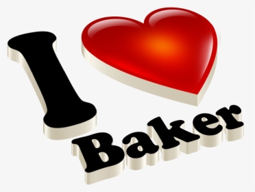 Baker Heart Name Transparent Png - Heart, Png Download, Transparent PNG