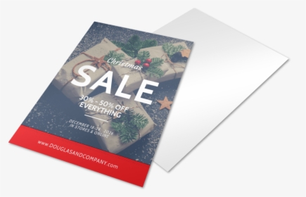 Christmas Sale Holiday Marketing Flyer Template Preview - Christmas Card, HD Png Download, Transparent PNG