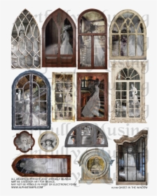 Transparent Haunted Mansion Png - Haunted House Window Png, Png Download, Transparent PNG