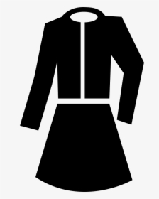 Dress With Coat Black Set For Women - Clothing Set Icon Png, Transparent Png, Transparent PNG