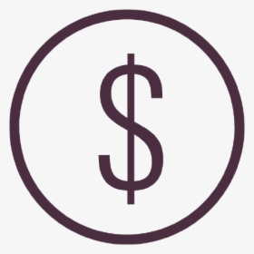 Dollar Sign Icon - Circle, HD Png Download, Transparent PNG