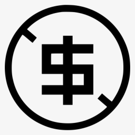 No Cash Money Dollar - Facebook Icon In Circle, HD Png Download, Transparent PNG