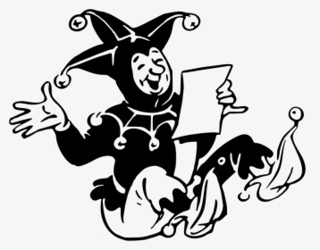 Jester - Jester Clipart Black And White, HD Png Download, Transparent PNG