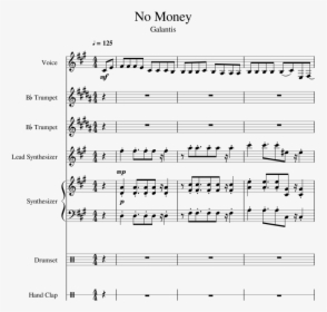 No Money Sheet Music 1 Of 33 Pages - Sheet Music, HD Png Download, Transparent PNG