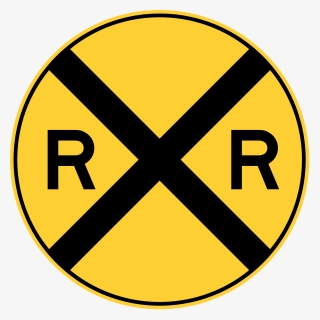 Symbol,trademark,sticker - Railroad Crossing Sign Clipart, HD Png Download, Transparent PNG