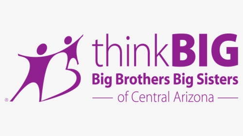 Thinkbigpurple - Big Brother Big Sister Central Arizona Logo Png, Transparent Png, Transparent PNG