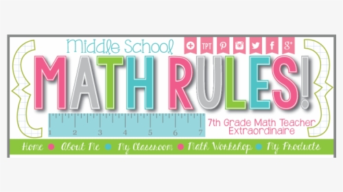 Middle School Math Rules - Graphic Design, HD Png Download, Transparent PNG